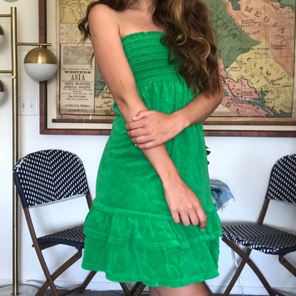 Terry Cloth Mini Dresses